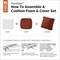 Classic Accessories Montlake FadeSafe Patio Lounge Chair Cushion Set, 25 x 47 Inch, Heather Henna 62-104-016603-SET - alternate 9